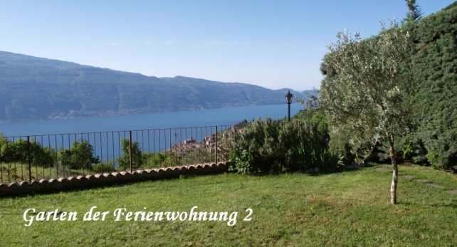 Garten & Seeblick Ferienwohnung 2 der Casa Resem in Tignale am Gardasee